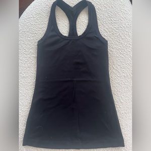 Hip length Racerback tank
